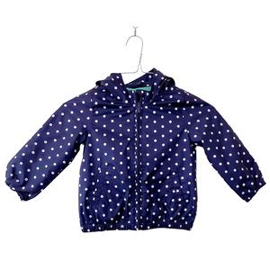 Baby GAP Windbreaker Polka Dot Print in Navy